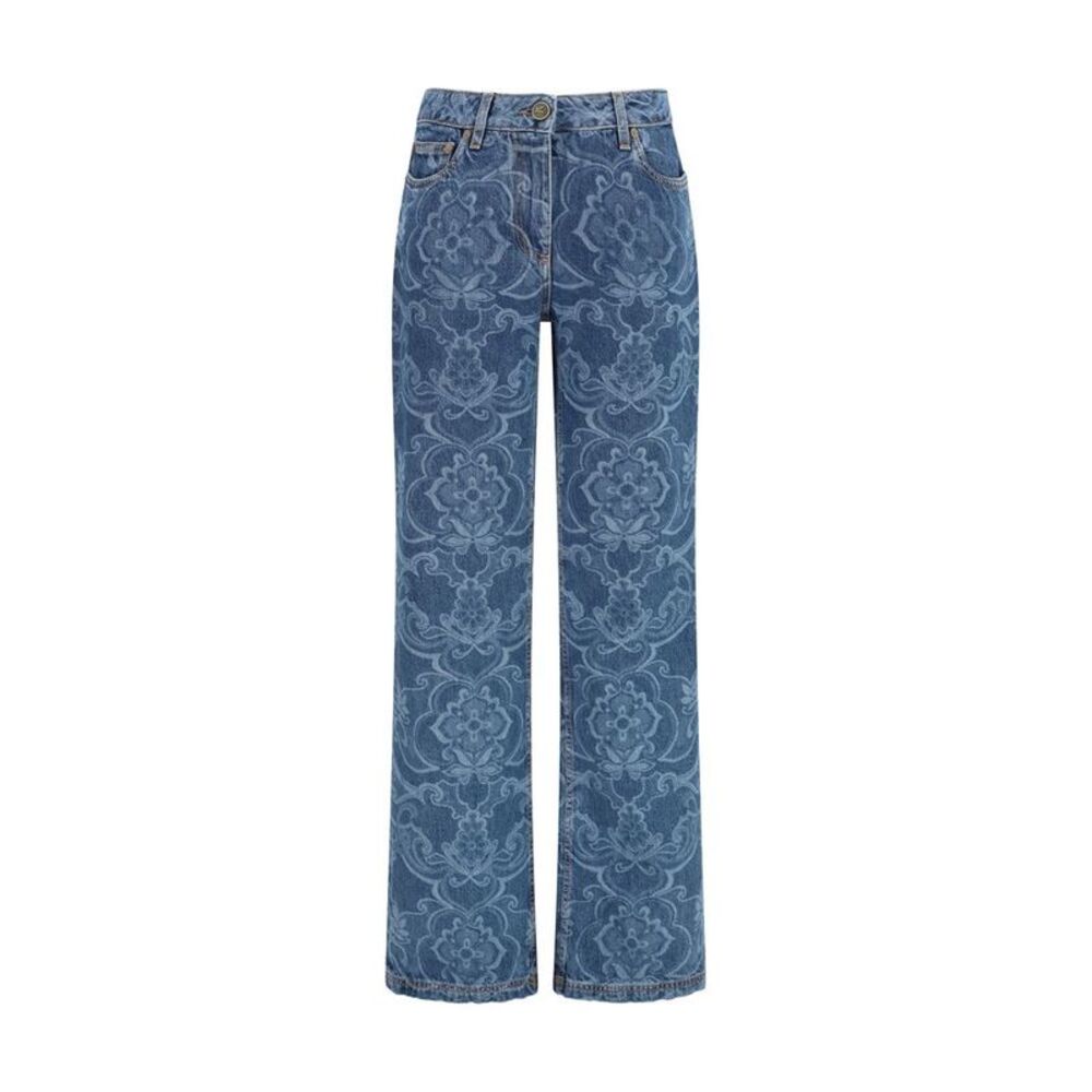Etro Blue Cotton Flared Women's Jeans
